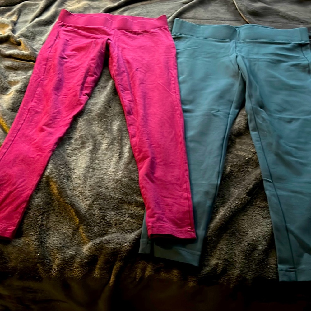 Two pairs Torrid leggings. Magenta and Teal.
